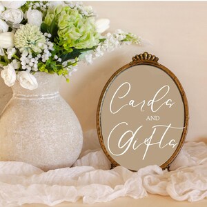 Downloadable Wedding Signage Design - Cards and Gifts