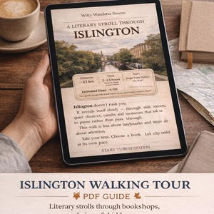 Recorrido a pie por Islington, Londres (PDF): Joyas ocultas, mercados y paradas literarias (Ruta en PDF móvil/imprimible)