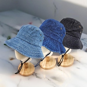Cotton Denim Outdoor Bucket Hat