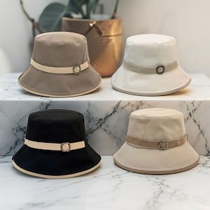 Women&#39;s Buckle Detailed Bucket Hat