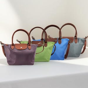 Waterproof Nylon Medium Tote Crossbody Bag with Adjustable Strap