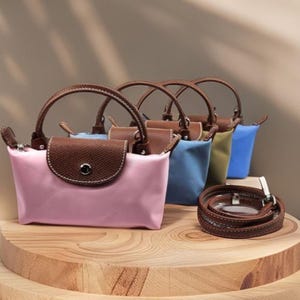 Compact Nylon Mini Top Zip Flap Crossbody Bag