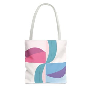 Floral Abstract Tote Bag - Spring Floral Tote, Botanical Tote, Flower Tote Bag, Nature Tote, Boho Tote - Gift for Garden Lovers