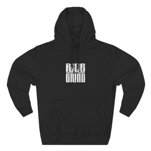 Rise and Grind Three-Panel Fleece Hoodie | Cozy Streetwear | Casual Gift for Friends, Unisex Fashion, Everyday Wear, Energy