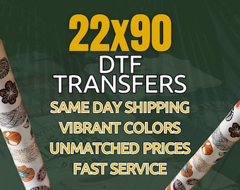 Custom DTF Prints, Bulk Heat Press Transfers, Iron On, Ready to Press Sheets