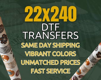 Custom DTF Transfers Gang Sheet: Ready to Press Heat Transfers