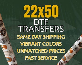 Custom DTF Transfers, Gang Sheets, Heat Press, Iron On Prints, Ready to Press Designs