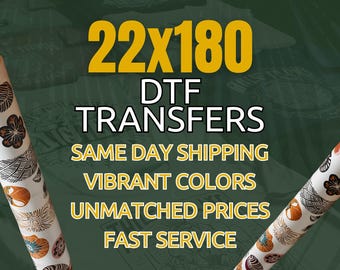 DTF Transfers for Shirts, Custom Gang Sheets, Heat Press, Iron On Prints