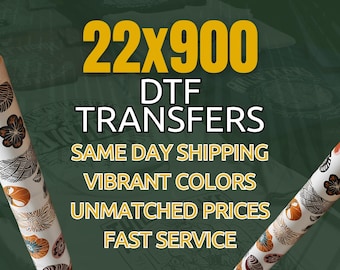 Custom DTF Transfers: Full Color Gang Sheet Printing, Heat Press Ready