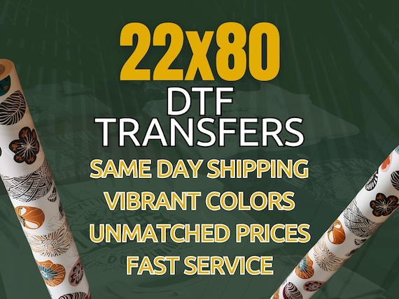 Personalized DTF Transfers, Gang Sheets, Ready to Press, Heat Transfer Film Prints