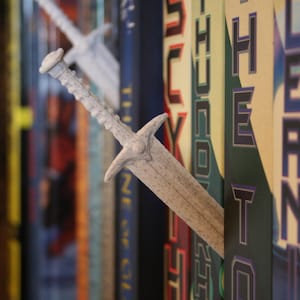 3D Printed Sword Bookmark – Fantasy Book Accessory – DnD Gift – RPG Bookmark – Available in Single, Triple , or Value Pack, Page Spreader!