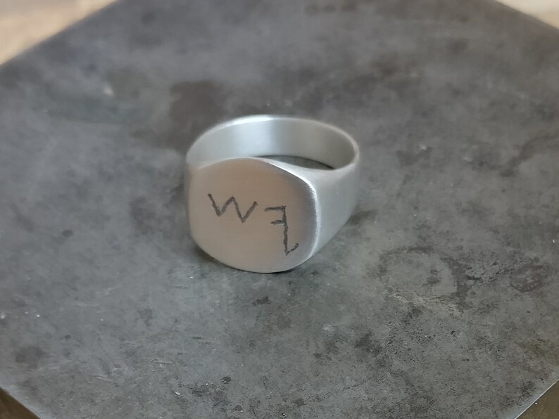 Ring Statement Ring Engraved Ring Etsy