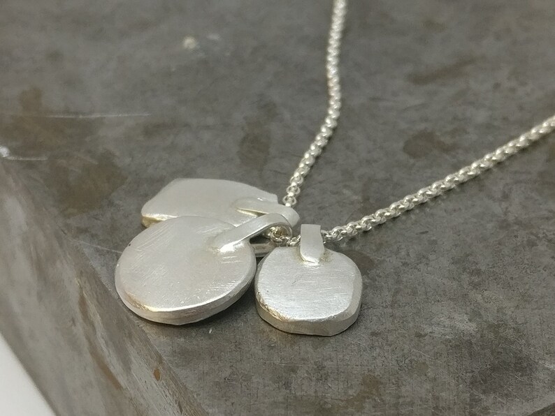 Custom Necklace Multi Pendant Necklace Silver Necklace for Women Statement Necklace Personalized Necklace Organic Initial Necklace
