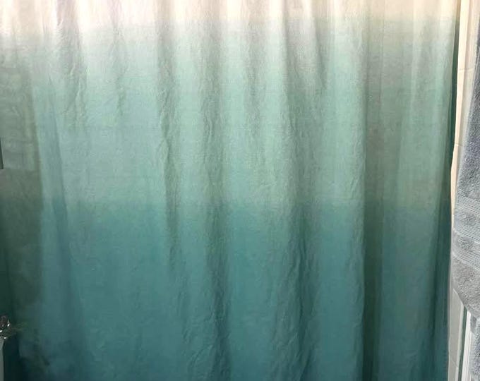 Target brand blue shower curtain