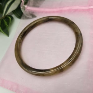 Acrylic bracelet brown toffee resin bangle bracelet, summer jewellery, acrylic jewellery, resin rainbow bracelet, thin bangle