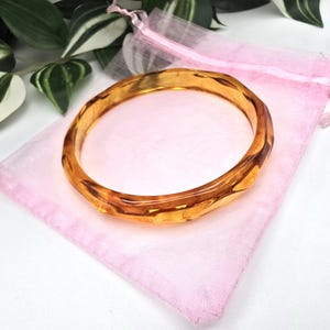 Acrylic bracelet brown toffee resin bangle bracelet, summer jewellery, acrylic jewellery, resin rainbow bracelet, thin bangle