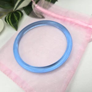 Acrylic bracelet blue resin bangle bracelet, summer jewellery, acrylic jewellery, resin rainbow bracelet, thin bangle
