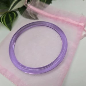 Acrylic bracelet lilac purple resin bangle bracelet, summer jewellery, acrylic jewellery, resin rainbow bracelet, thin bangle