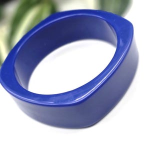 Blå fyrkantig akryl armband armband harts fyrkantiga smycken