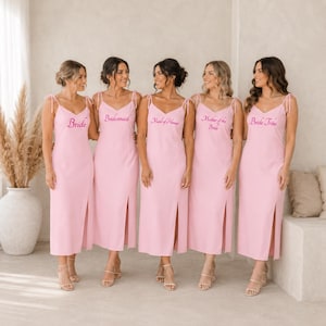 bridesmaid slip dress getting ready Bridal Getting Ready Outfit - Wedding