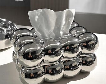Elegant Ceramic Tissue Box Cover: Modern Home Decor