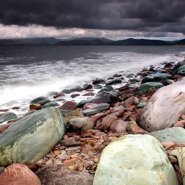 Stormy Beach.12x8. Free Shipping. Coupon Code, XMASFREESHIPPING.