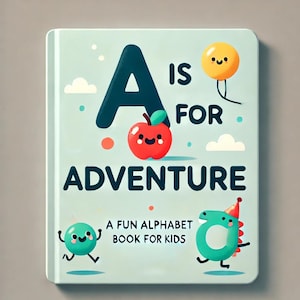 ABC Alphabet Book for Kids | Alphabet Learning Book | Toddler Educational Digital Download | Preschool