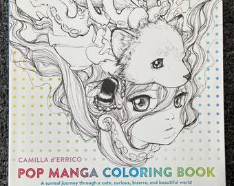 カミラ・デリコによるポップマンガぬり絵ブック