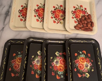 50s Vintage Mini Tin Trays