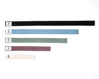 Organic Cotton Yoga Straps: Buckle-Free Dharma Bands, Set of 5