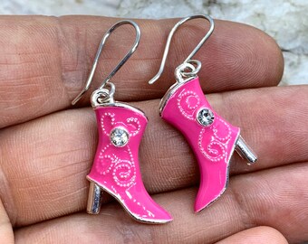 pink bedazzled cowboy boots