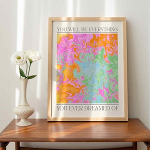 Aura Poster Retro Aura Grainy Gradient Poster Retro Gradient Aesthetic Dorm Decor Psychedelic Home Decor Affirmation Poster INSTANT DOWNLOAD