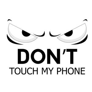 Don't Touch My Phone Digital Cut Files | Cricut | Silhouette Cameo | Datei | Digitale Dateien