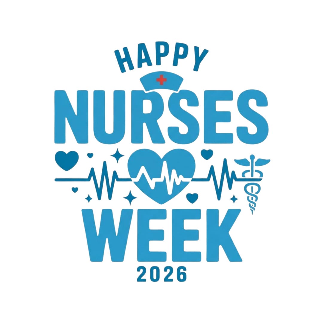 Nurses Week Digital Happy Nurses Week 2026 Png| Heartbeat, Caduceus, Nurse Hat Design ...
