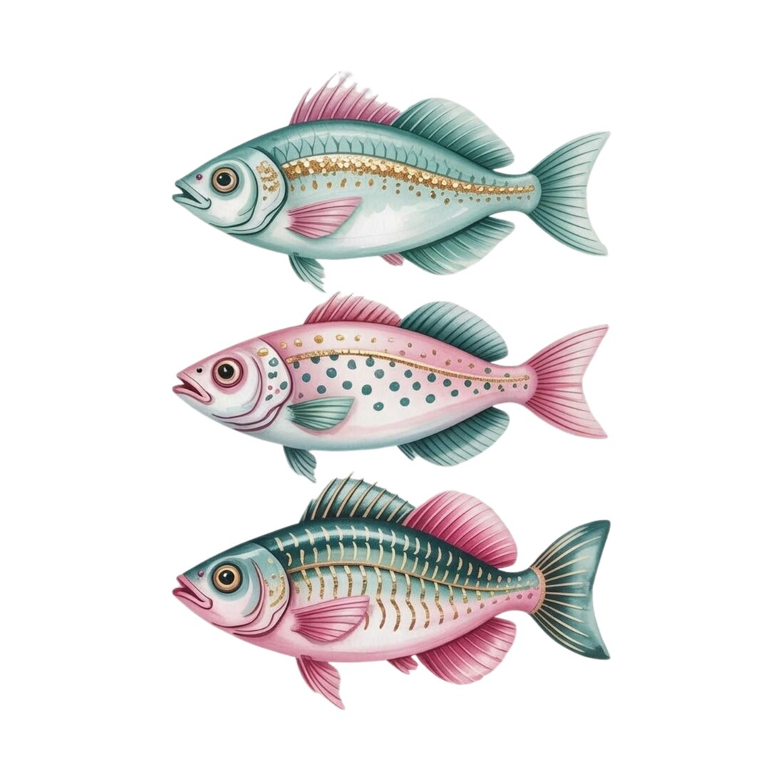 Preppy Fish PNG Bass Coastal Beach Sublimation Design Ocean Summer ...