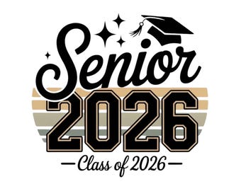 Clase de 2026 SVG PNG Graduación 2026 PNG Graduación Clase de 2026 SVG PNG Graduación 2026 SVG Archivo de corte SVG de graduación para Cricut Diseño de sublimación
