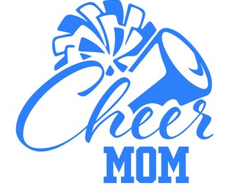 Cheer Mom Svg, Eps Png, Megaphone Svg, Pom Pom Svg, Pompom, Cheer Cone, Cricut Cut Files, Silhouette, Sublimation, Cheerleader Team