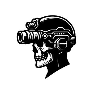 Fichier Svg de crâne de soldat de lunettes de vision nocturne | Svg 4 juillet | Svg soldat | Svg militaire | Fichiers Dxf Png Eps pour Cricut Silhouette imprimables