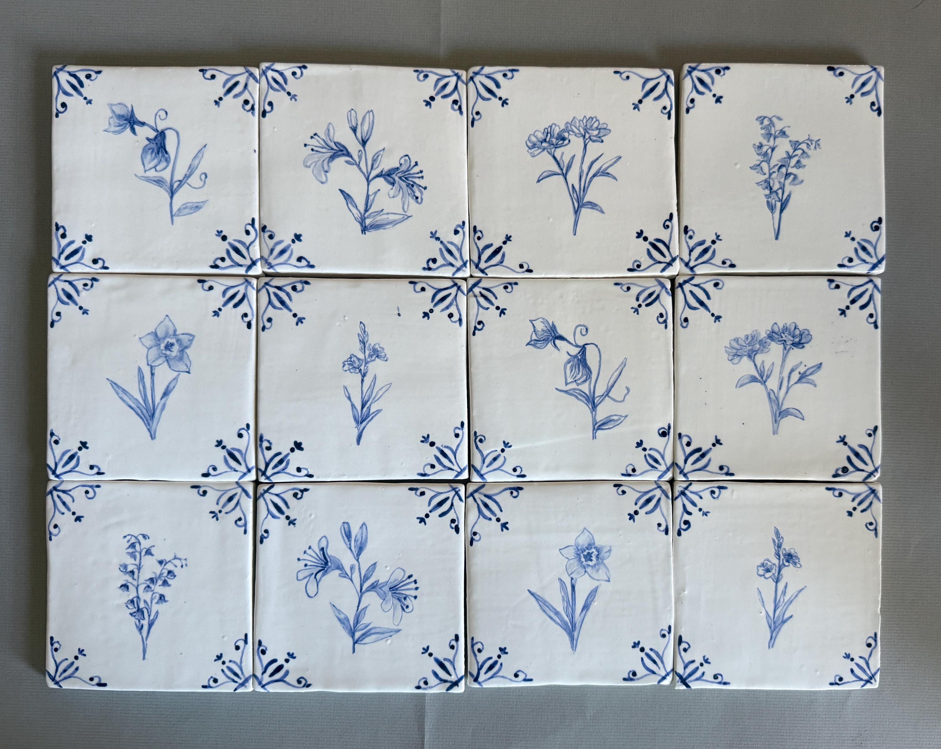 Handpainted Delft Tile - Etsy