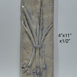 Ceramic Tile - Green onions - 4x11