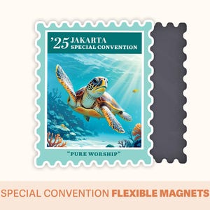 100 Jakarta Special Convention Magnets · Sea Turtle · JW Gifts