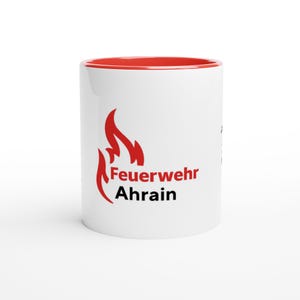 Fire Department Mug Ahrain – Gift for Firefighters | 112 Design | Fire Department Saying "Courage begins where others stop"