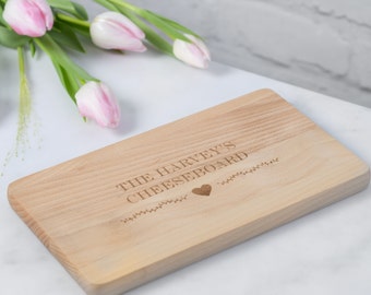Personalized Cheese Board, Wooden Family Cheese Board, Personalized Cutting Board, Customized Cheese Board, New Home Gift