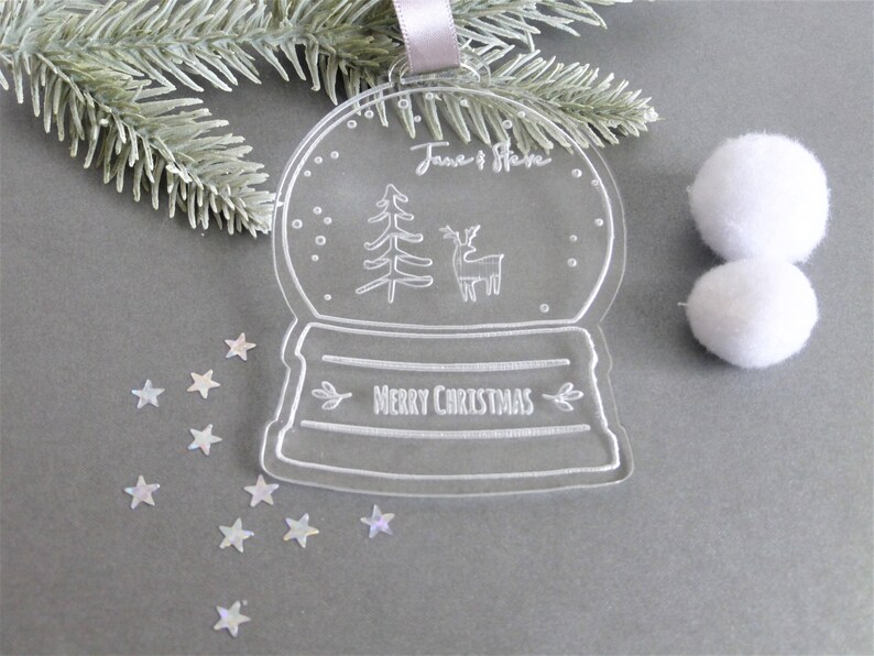 Couples Personalised Winter Wonderland Snow Globe Etsy
