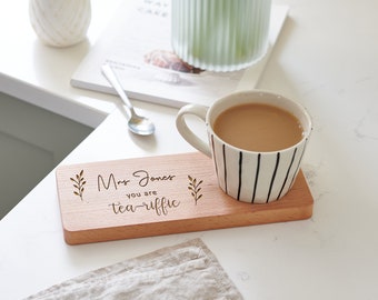 Gift For Teachers Personalised Tea & Biscuit Board Gift