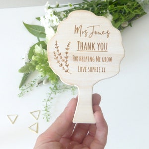 Teacher thank you gift Floral tree Personalised gift for teachers Helping me grow Wooden tree Thank you gifts Teacher thank you gift Tree