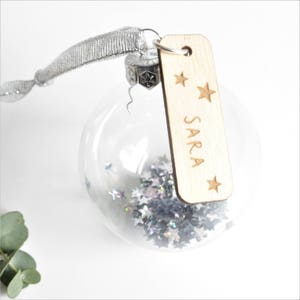 Personalised Glass Bauble | Personalised bauble | Glass Ornaments | Wedding Baubles | Bridesmaid Token