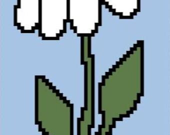 Daisy Grid Crochet or Cross Stitch Pattern