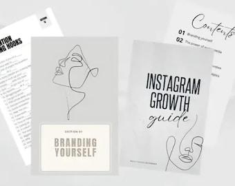 Instagram Growth Guide | Digital Social Media Strategy eBook | Grow Organically | Instagram Marketing Tips for Creators | Instant Download