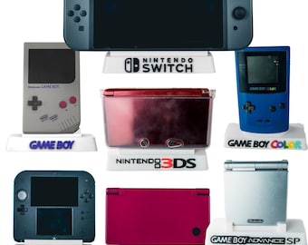 Nintendo Console Display Stand | Game Boy Color, GBA, Switch , GBA sp , GB micro, Dslite,Dsi xl, 2Ds, 3Ds, Ds | Organizer Set Up